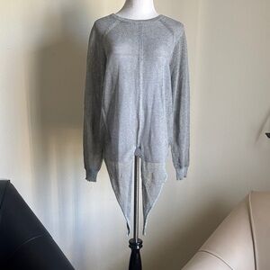 Parker Light Gray Asymmetrical Women's Sweater ( New )